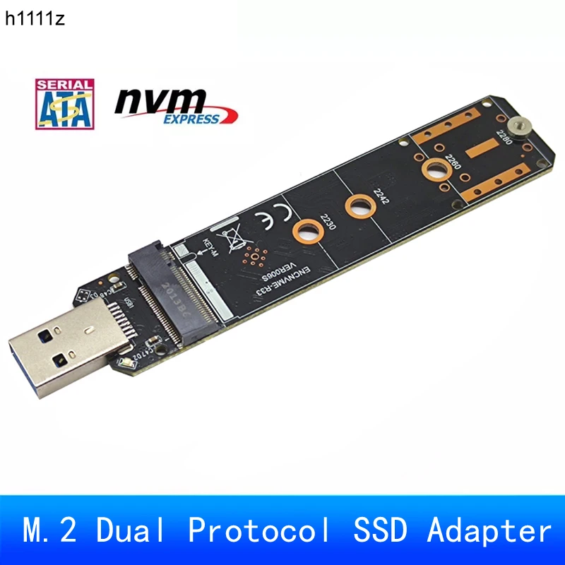 M.2 USB 3 0 Dual протокол плата SSD NVME PCIe NGFF SATA M2 адаптер для 2230 2242 2260 2280 NVME/SATA RTL9210B|Корпус