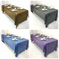 cheap price laser sequin tablecloth glitter banquet table cloth overlay for wedding event party decoration