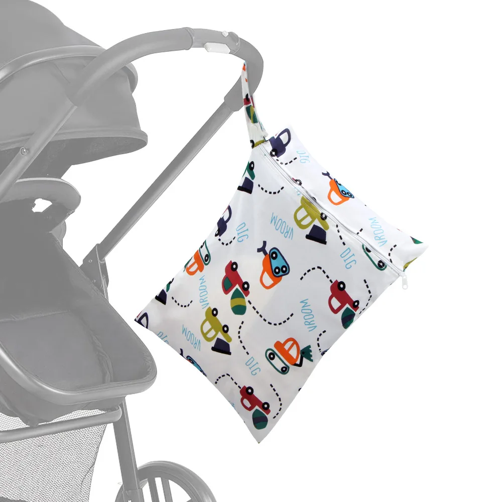 Сумки для подгузников младенцев дорожная влажная сухая сумка детской коляски