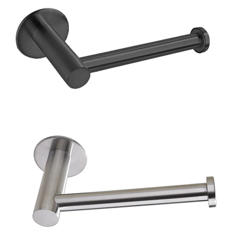 

Toilet Wall Mount Toilet Paper Holder Stainless Steel Bathroom Kitchen Roll Paper Tissue Towel Accessories Holder