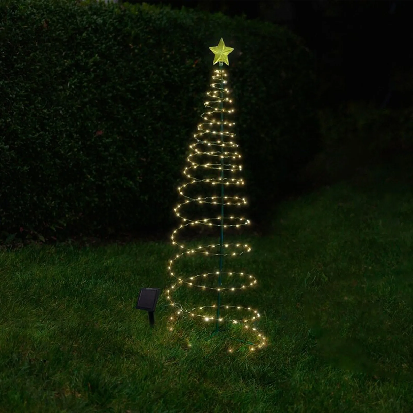 Christmas Decoration Solar Led Tree Holiday Scene Navidad Merry Decorations For Home | Дом и сад