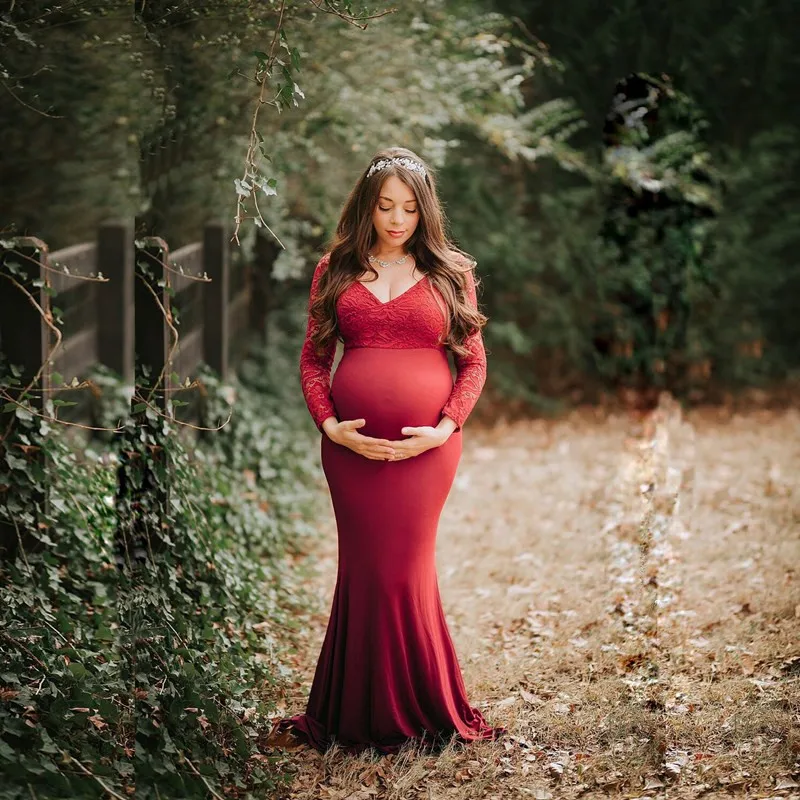 

Длинное платье для будущей матери одежда для фотосъемки трикотажное платье для беременных длинное платье для фотосъемки