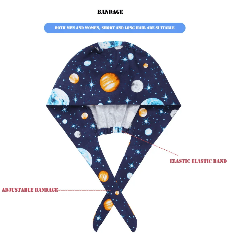 Шапки для шеф повара пылезащитные шапки из 100% хлопка с рисунком черного кота