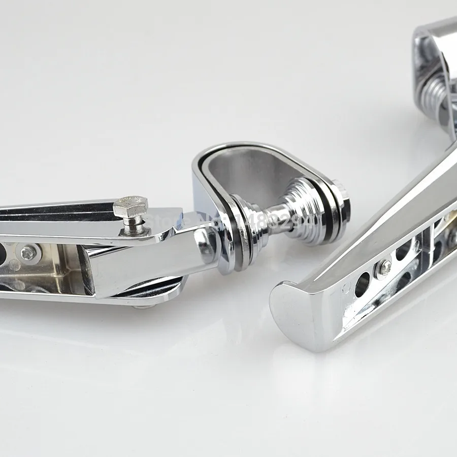 

Chrome&Black Rubber Folding Foot Pegs Footrest Kit Fits For Harley Sportster 883 Forty-Eight Seventy-Two 1200 XL 2004-2015