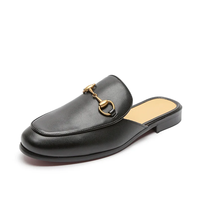 

Men's PU Casual Comfortable Sandals Fashion Simple All-Match Lazy Flat Shoes Spring Summer Beach Outdoor Sandals 38-48 Big Size