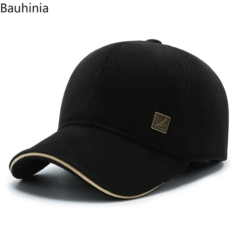 Новинка 2022 зимняя бейсболка Bauhinia с ушками для мужчин и женщин хлопковые толстые