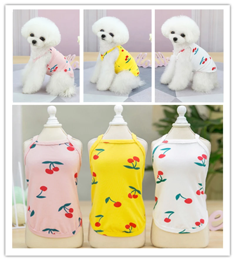 

Dog Gallus Vest Pets Homewear Spring Summer Thin Clothing Cat Bulldog Teddy Pomeranian Yorkshire Chihuahua Bulldog Corgi Pajamas