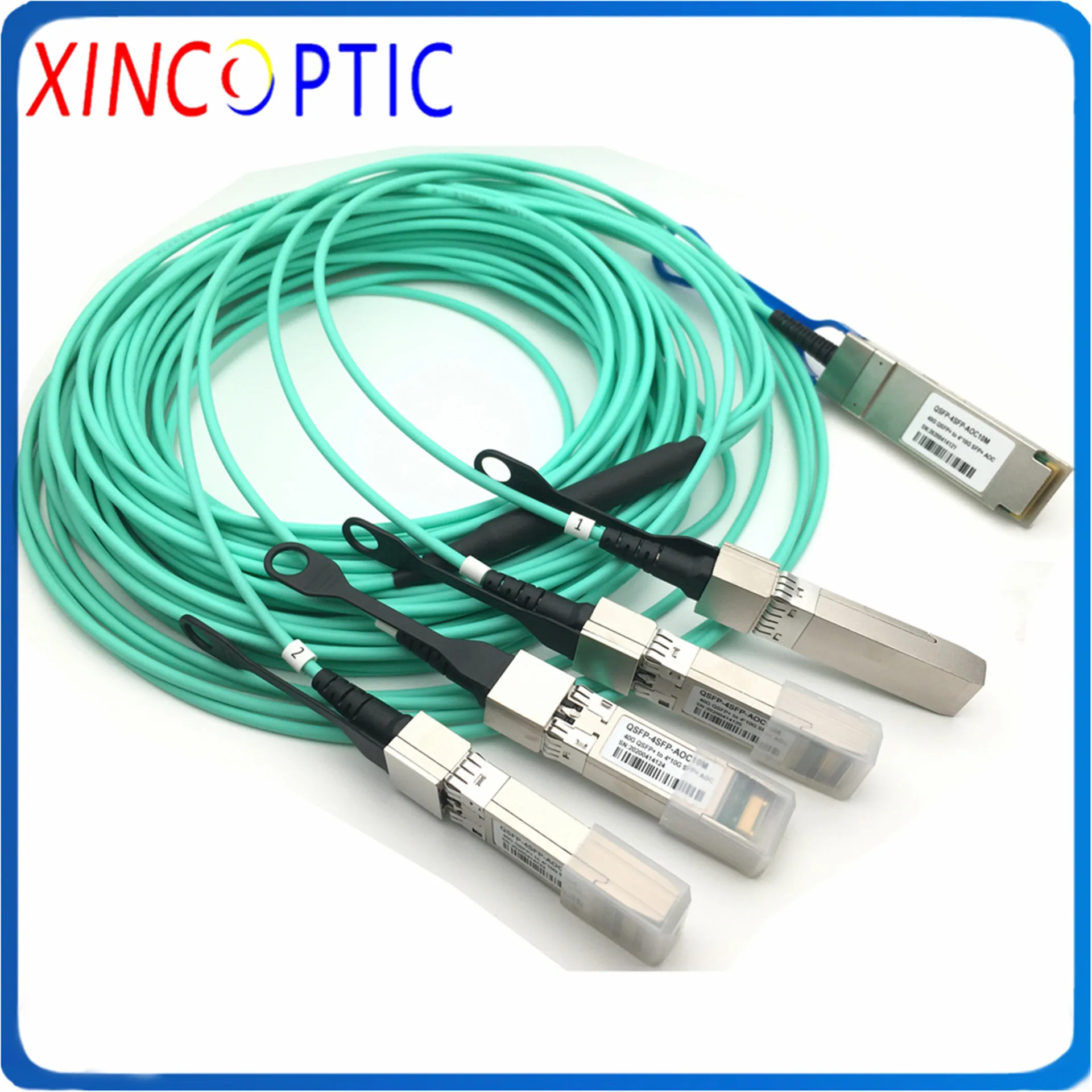 Центр обработки данных QSFP + 40G до 4xSFP 10G прорыв активный оптический кабель AOC 4*10G