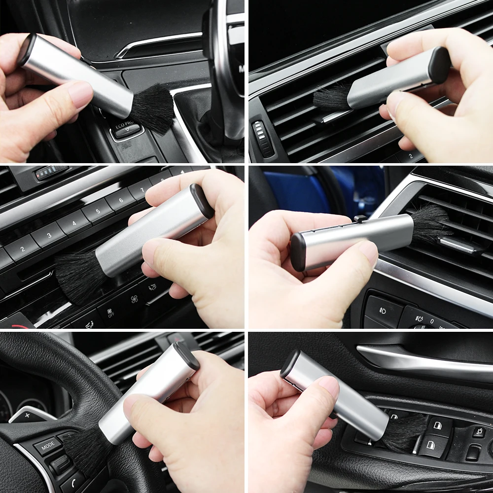 Выдвижная щетка для чистки автомобиля выпускного отверстия кондиционера Citroen C1 C2