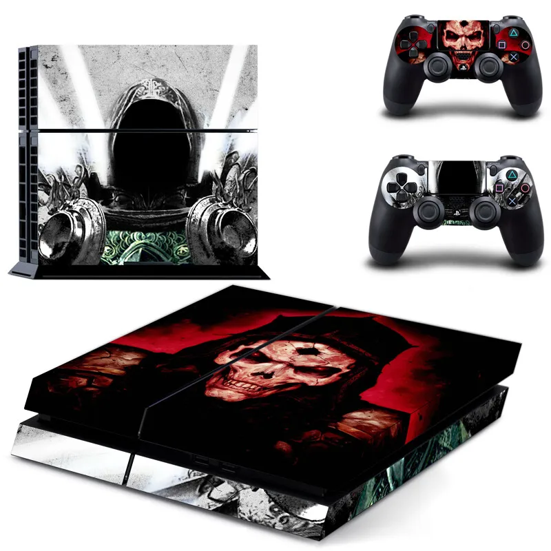

Skull Style PS4 Skin Sticker for Playstation 4 Console & 2 Controllers Decal Vinyl Protective Skins Style 1