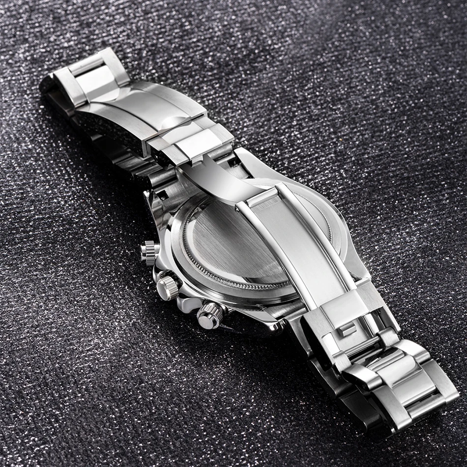 PLADEN New Watch For Men Luxury Stainless Steel Chronograph Sport Wristwatch Business Luminous Dive male Clock Dropshipping 2022 | Наручные