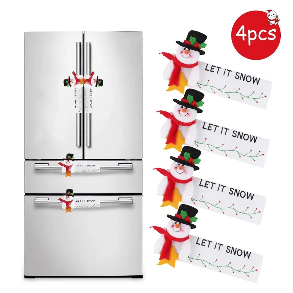 QIFU декор для холодильника Рождественские украшения дома 2020 Navidad Санта Клаус