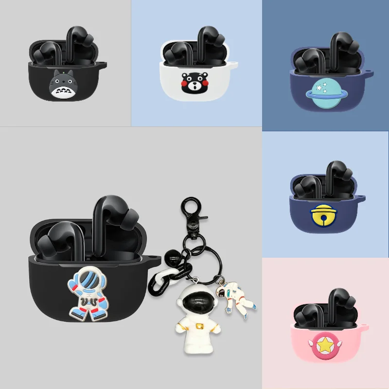 Силиконовый чехол для наушников Xiaomi FlipBuds Pro, защитный чехол для гарнитуры, аксессуары для FlipBuds Pro, чехол с крючком Силиконовый чехол для наушников Xiaomi FlipBuds Pro, защитный чехол для гарнитуры, аксессуары для FlipBuds Pro, чехол с крючком