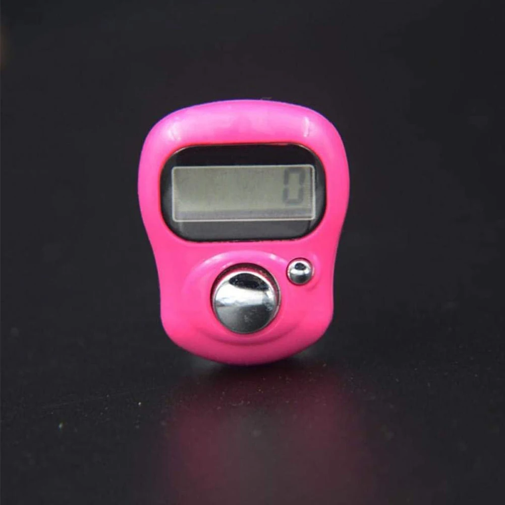 

Creative Mini LCD Counter Multi Usage Finger Counting Ring Electronic Digital Hand Counter Random Color Measuring Instruments