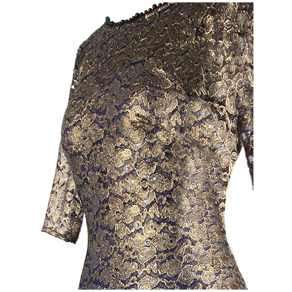 Angel-Fashion женское Формальное элегантное вечернее платье с рукавом до локтя, кружевное плиссированное платье с v-образным вырезом на спине, прозрачные вечерние платья 415