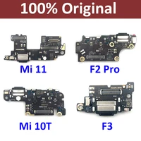 original usb port charger dock connector charging board flex cable microphone for xiaomi mi f2 pro poco f3 mi 11 10t mi10t pro