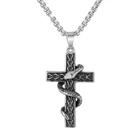 loredana exquisite religious series jewelry for everyone retro meaning holy simple cross shape stainless steel necklace xl145