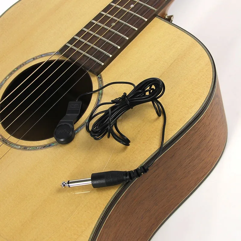 Cherub WCP-55 звукосниматель для гитары для скрипки банджо мандолина, укулеле клип-на звукосниматель с 1/4 разъемом 2,5 м кабель Компактный и светильник вес