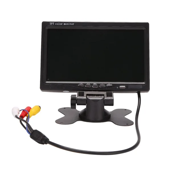 12V-24V 7 inch TFT LCD Color HD Monitor for Car CCTV Reverse Rear View Backup Camera