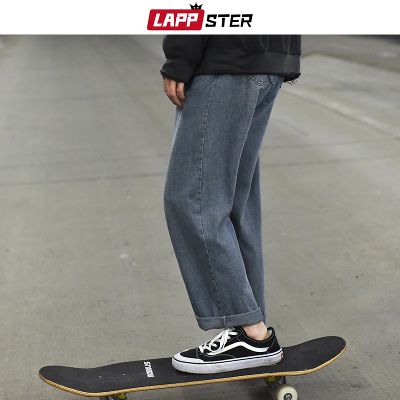 LAPPSTER синие обтягивающие джинсы мужские 2019 шаровары s Японская уличная одежда