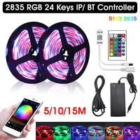 12v rgb led strip light with bluetooth app remote control 51015m neon lamp tape for cabinet wardrobe decor lighting