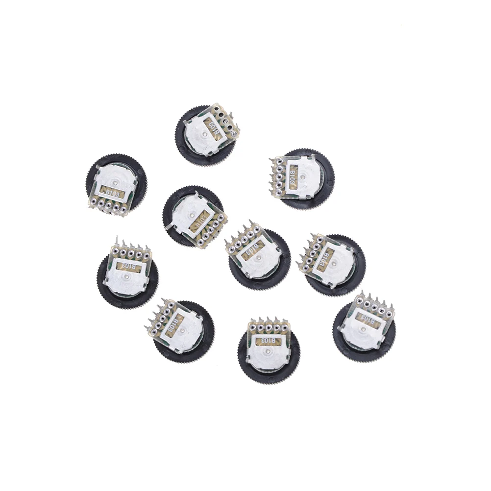10 шт./лот B103 16X2mm 10K Ohm двойной циферблат конический громкость колеса дуплексный