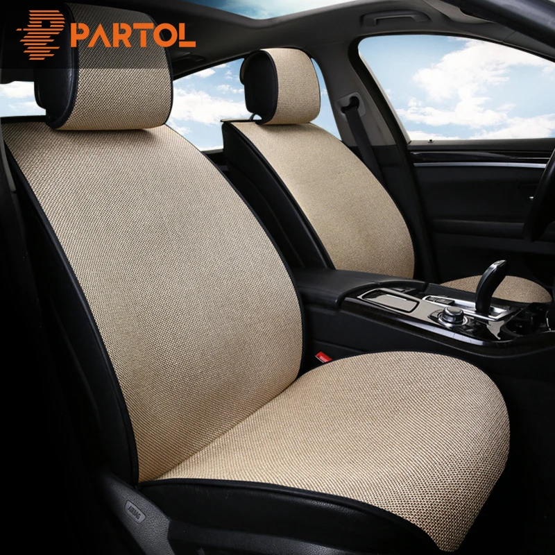 Partol 1 шт. дышащий Лен сиденья Pad Универсальный автомобильных чехлов авто подушки