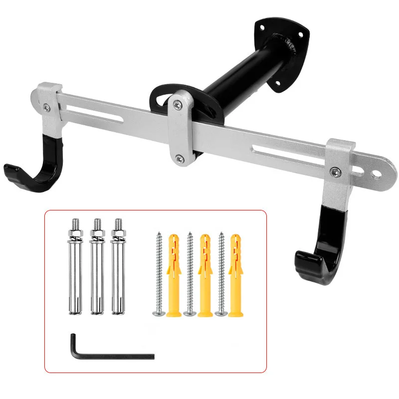 

Bicycle wall-mounted 50KG capacity rust-free alum aluminum alloy bicycle bracket installation mountain bike bicycle accessories