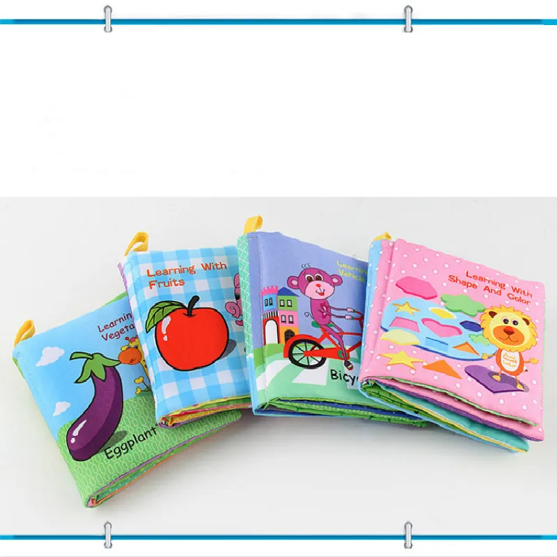 Новое поступление 0 36 месяцев Детские игрушки книжки из мягкой ткани звук шелеста