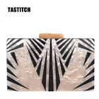 Акриловые вечерние клатчи с геометрическим рисунком, дизайнерские сумки, женские кошельки для вечеринок, свадебные кошельки для невесты, бесплатная доставка, Прямая поставка