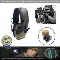 2021 tactical electronic shooting earmuff anti noise headphone sound amplification hearing protection headset foldable hot sale
