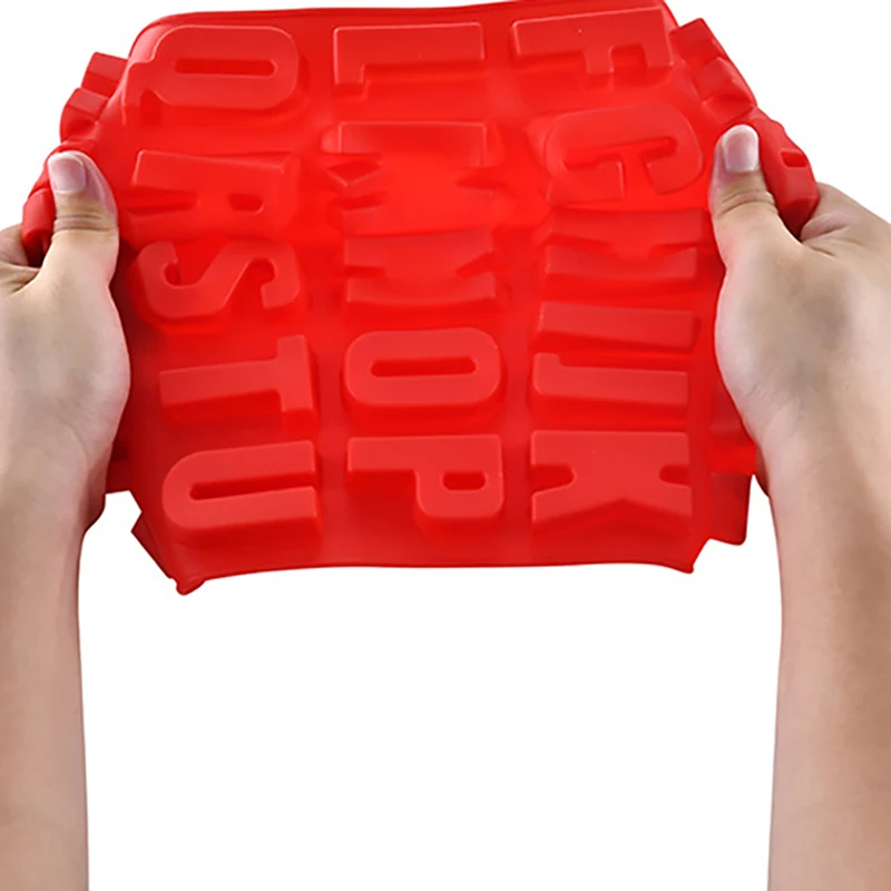 1 шт. силиконовый большой Алфавит ледяной Шоколад Форма в виде букв трафарет торт