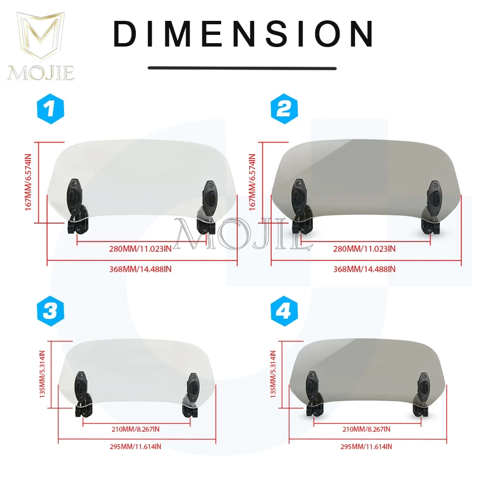 Удлинитель лобового стекла Мотоцикла Спойлер ветрового дефлектор воздуха для