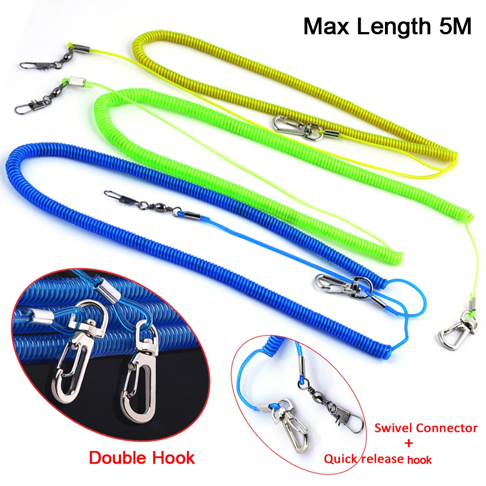 1 шт. 5 м внутренняя стальная проволока удерживающая веревка Выдвижная рыболовная