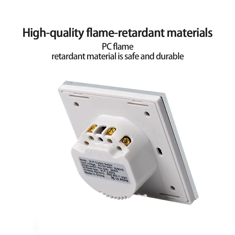 

Tuya Smart Wifi Touch Curtain Switch Curtain Blind Switch For Roller Shutter Voice Remote Control With Smart Home Automation