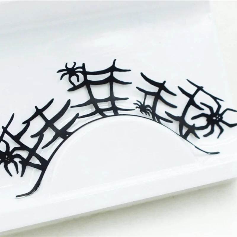 Halloween Makeup False Eyelashes Handmade Butterfly Bird Spider Shape Paper Cut Artistic Lashes for Costume Party NightClub New | Красота и