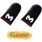 1 пара мобильную игру перчатки до кончиков пальцев для геймера с защитой от пота анти-скольжение сенсорный Экран напальчник дышащая игровой пальца крышка