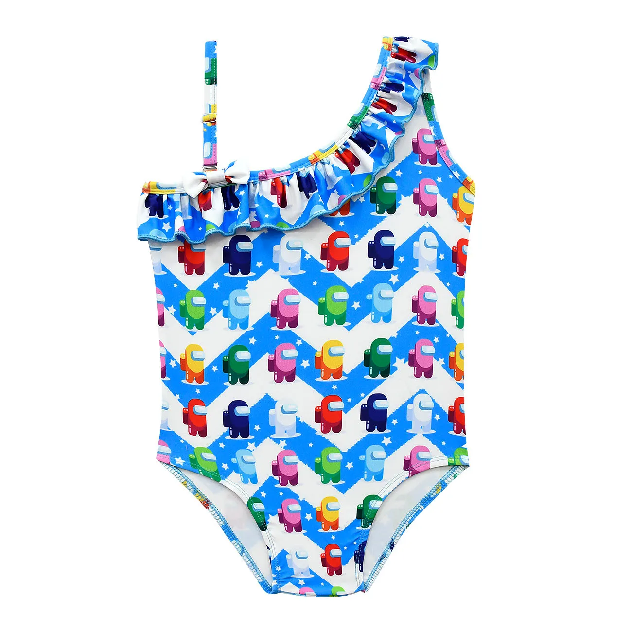 2021 детский купальный костюм для девочек Цельнокроеное платье с героями