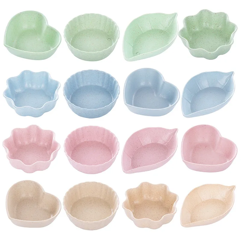 

Kitchen Plastic Plates Sauce Dish Plates Seasoned Mustard Wheatgrass Bowl Sauce Saucer Small Vinegar Taste Board Snack Plate