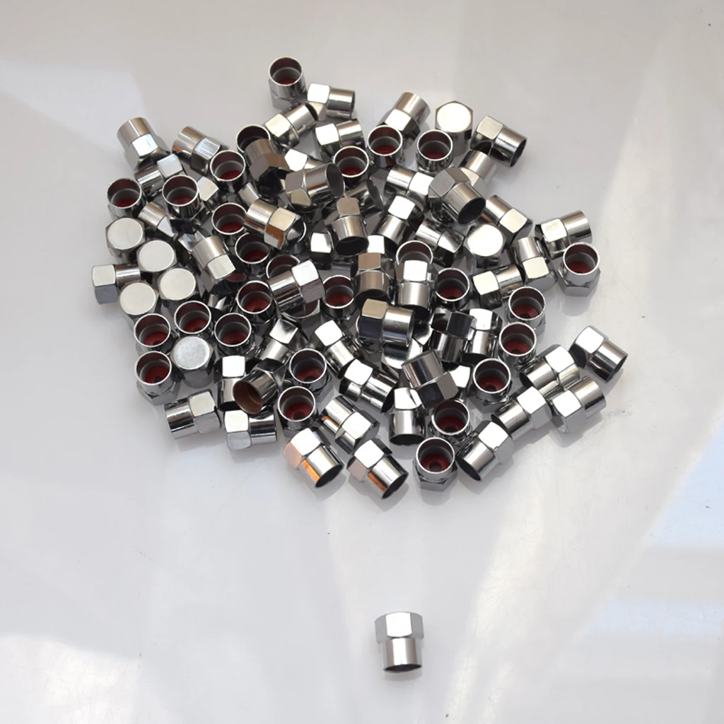 Колпачки для воздушных клапанов автомобильных шин 100 шт.|Стержни и колпачки