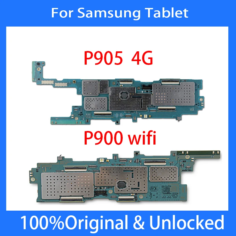 

100%Original Logic Board for Samsung Galaxy Note Pro 12.2 P900 P902 P905 motherboard unlocked mainboard Android With Full Chips