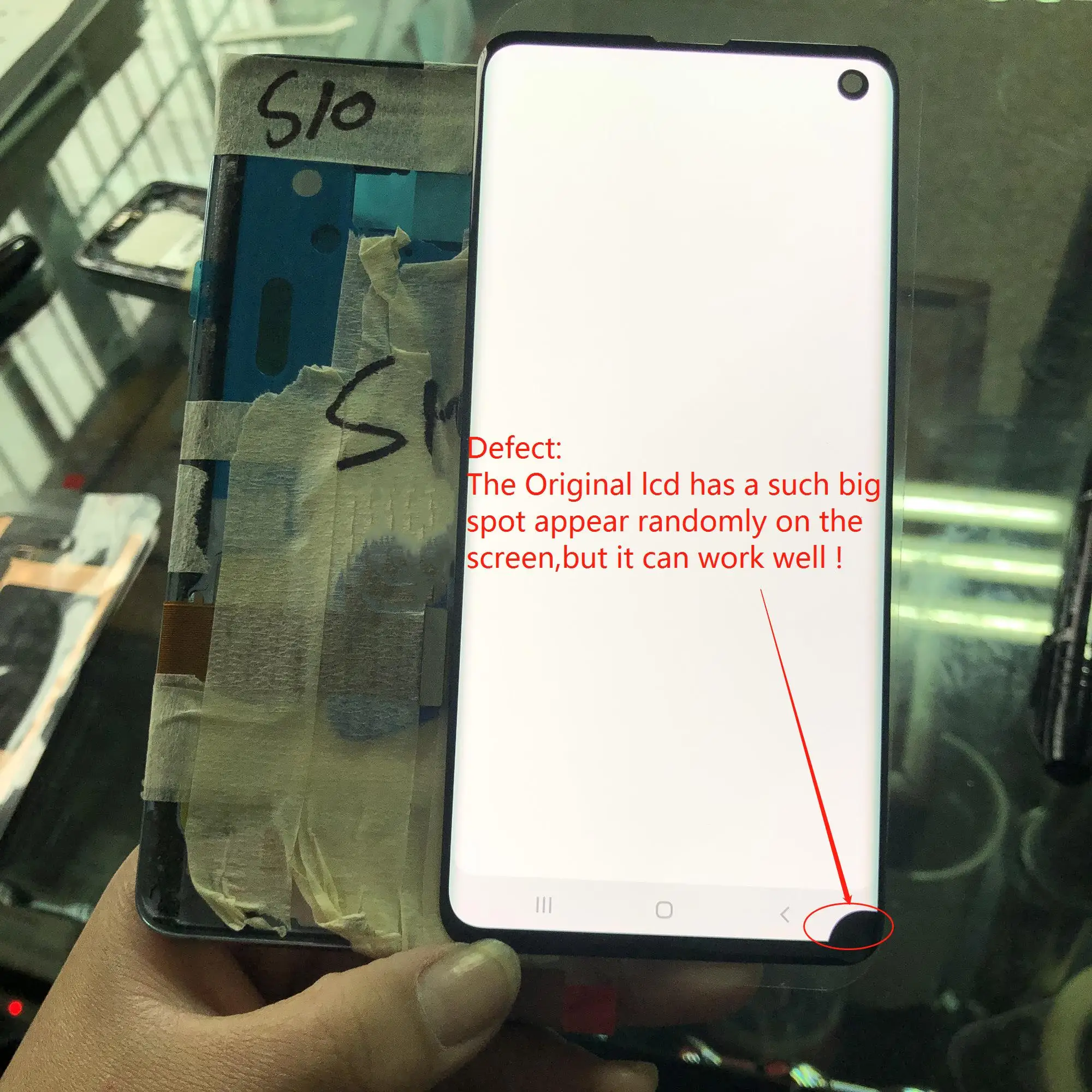 SUPER AMOLED ЖК дисплей в наличии для SAMSUNG S10 G973 G973F и дигитайзер сенсорного экрана с