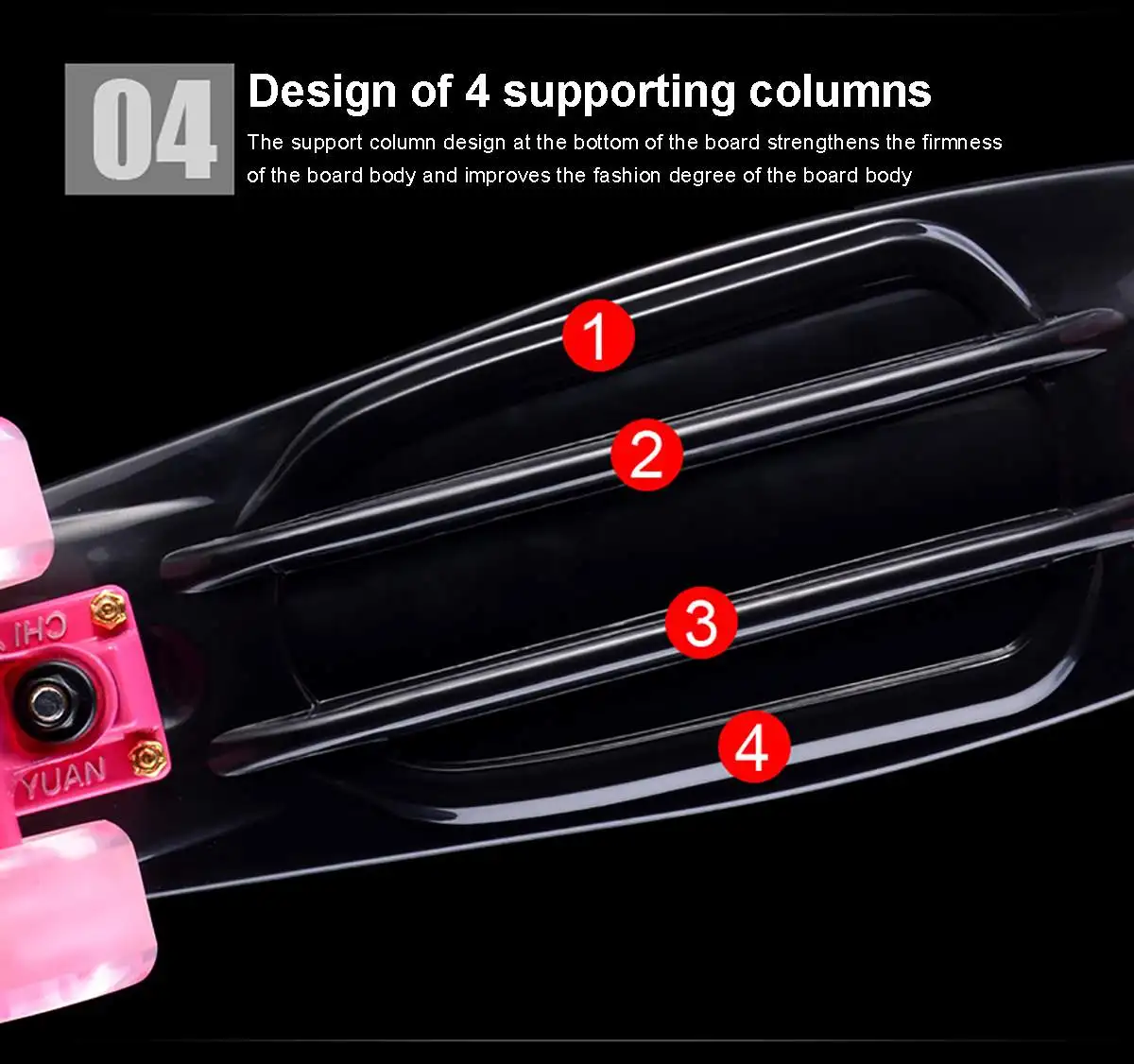 

16x58cm Four-wheel Mini Longboard Pastel Color Skate Board skateboard with LED Flashing Wheels Retro Skateboard