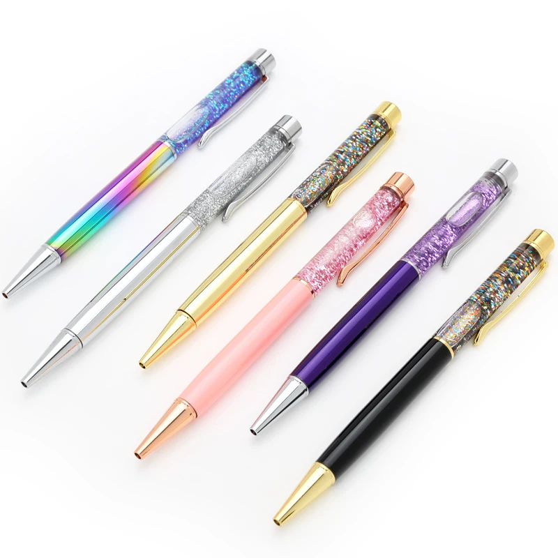 

1pcs Color Crystal Ballpoint Pen Creative Stylus Touch Pen for Writing Stationery Office & School Pen Ballpen Ink Black Blue
