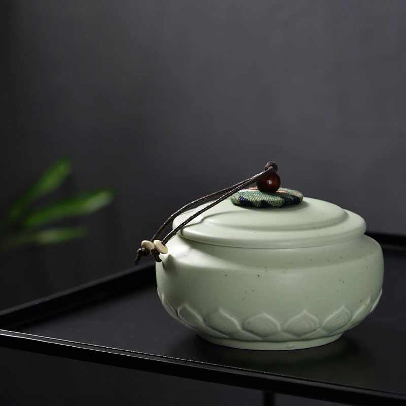 Лепесток лотоса Керамика герметичный ящик для хранения путешествий Портативный