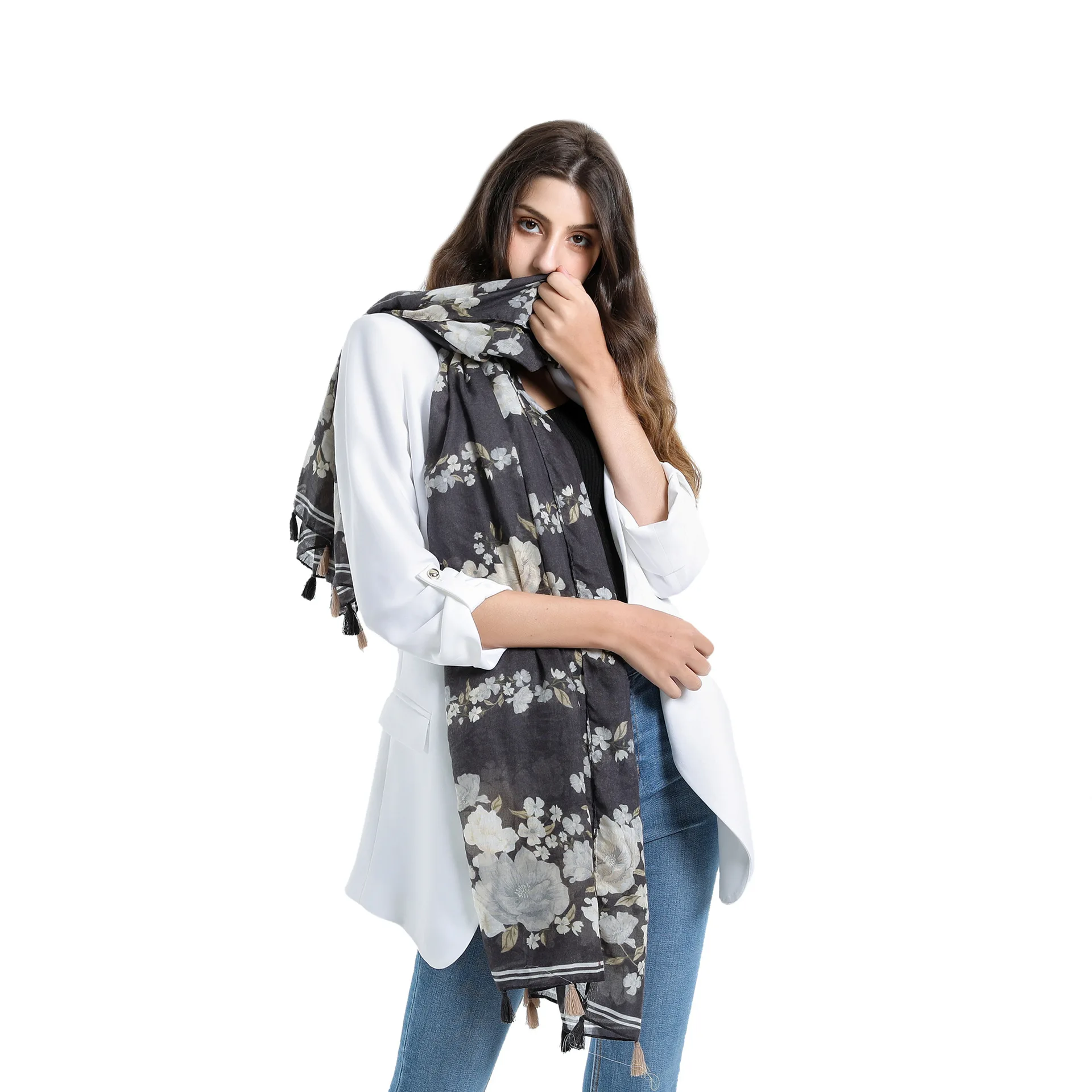 180*80 см хлопковый льняной Вуаль шарф осенние зимние шарфы мужской Платок