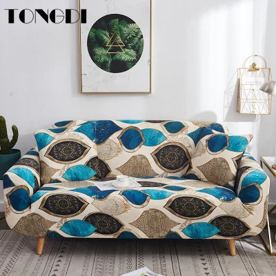 TONGDI эластичный чехол для дивана с принтом мягкий элегантный современный стрейч