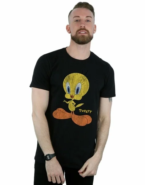 

Looney Tunes Men's Tweety Pie Distressed T-Shirt
