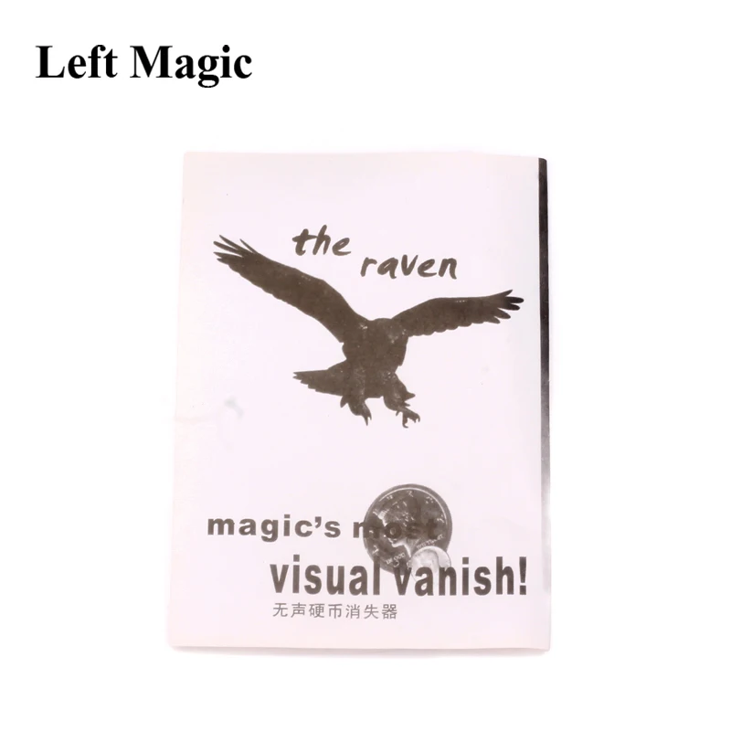 Silent Coin Visual Vanishes Magic Tricks The Raven Toys Props Close Up Stage Gimmick Accessories | Игрушки и хобби