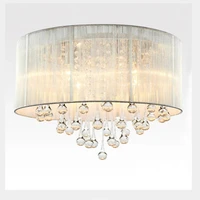 fashion led black silvery chandeliers bedroom led lamp fabric chandelier led lustre light e14 chandeliers for ac 90 260v